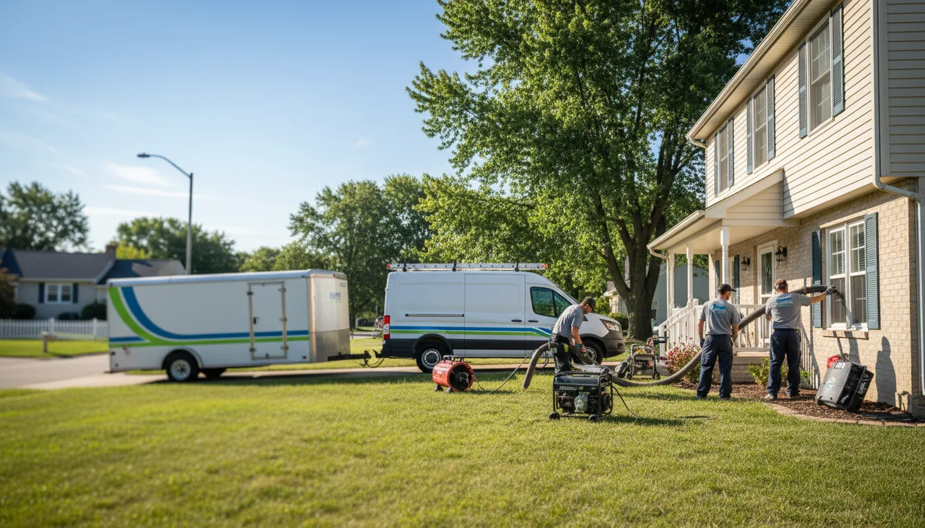Flooded Basement Restoration And Cleanup With Repair in Greenville, MI near me